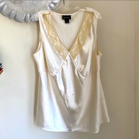 Satiny Lace-Insert Camisole Top, Lane Bryant, Plus, 18 - Picture 3 of 10